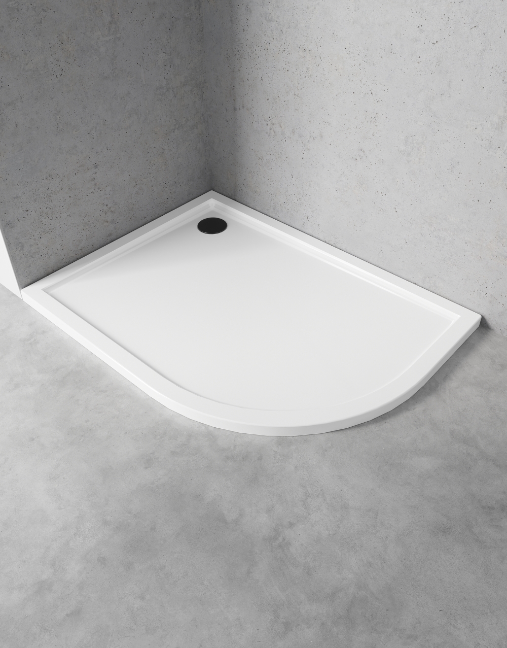 Epäsymmetriset puolipyöreät suihkualtaat