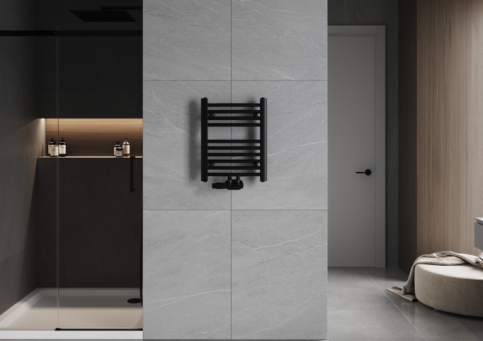 musta kylpyhuoneen radiaattori