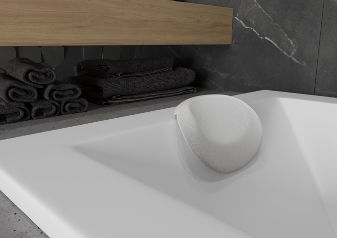 Niskatyynyt kylpyammeisiin valkoiset