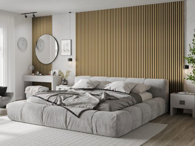 Seinälamellit bambun värissä