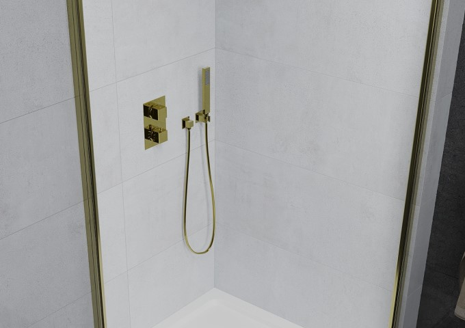 uchwyt prysznicowy w kabinie prysznicowej