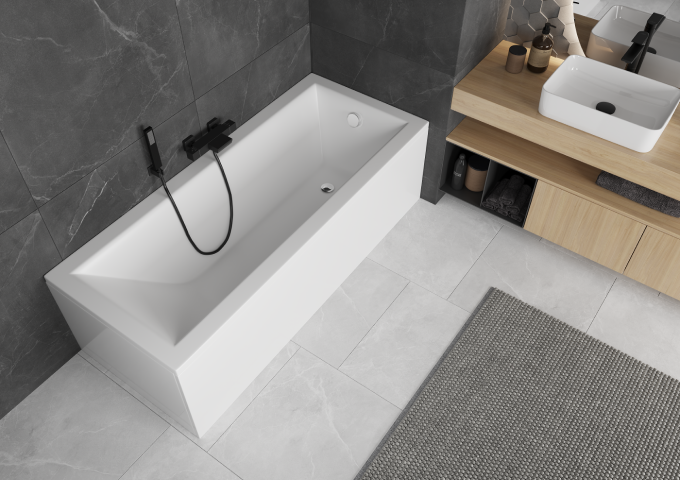 Wanna akrylowa z obudową