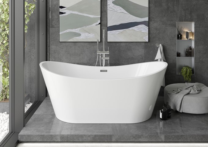 Vapaasti seisovat ammeet valkoiset