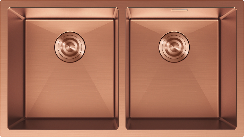 Ruostumattomasta teräksestä valmistettu kupariallas