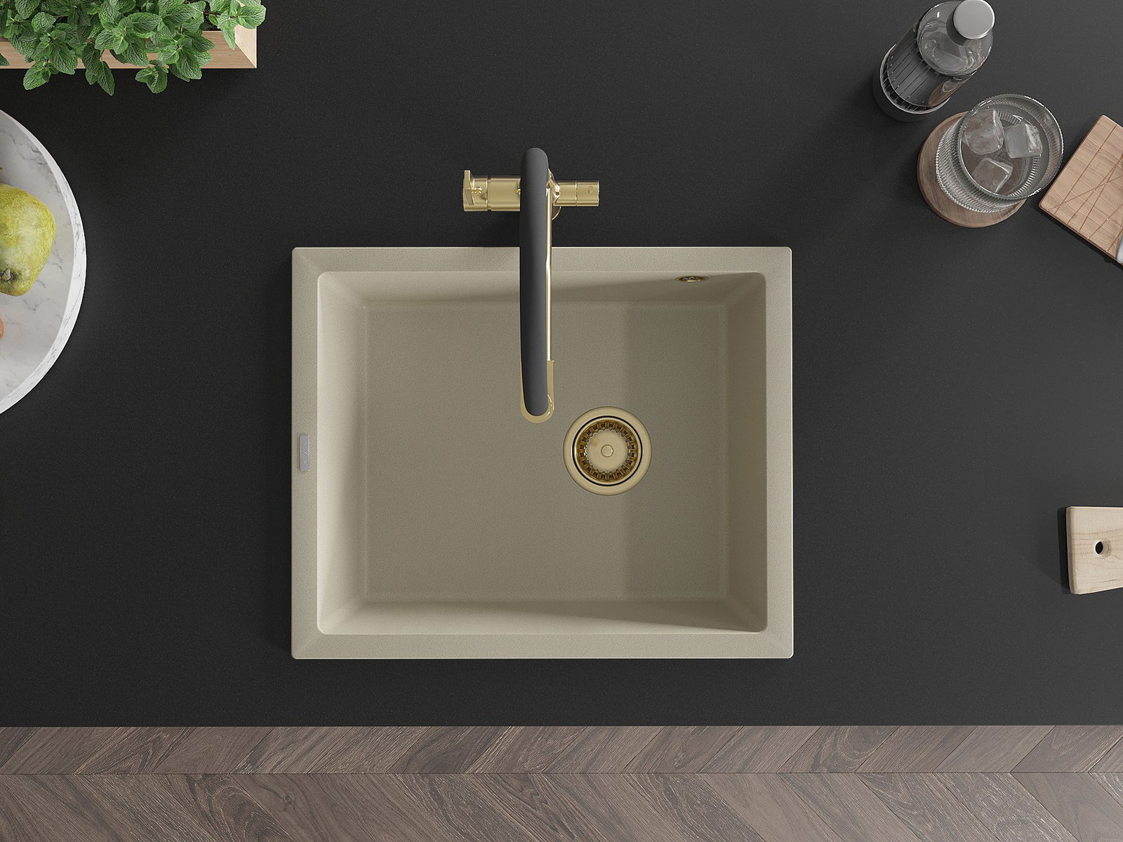 Mexen alakattoon asennettu allas