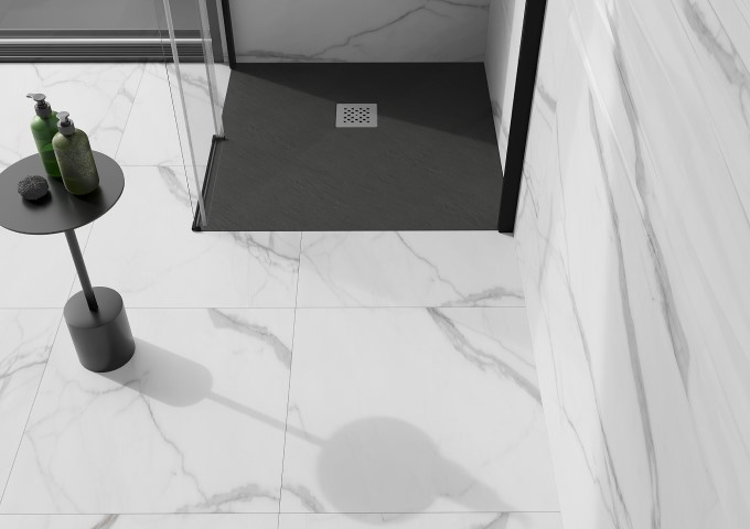 Neliönmuotoiset suihkuallas kivipinta