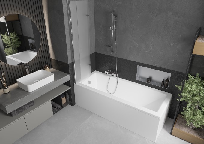 Neliönmuotoiset piilokylpyjärjestelmät