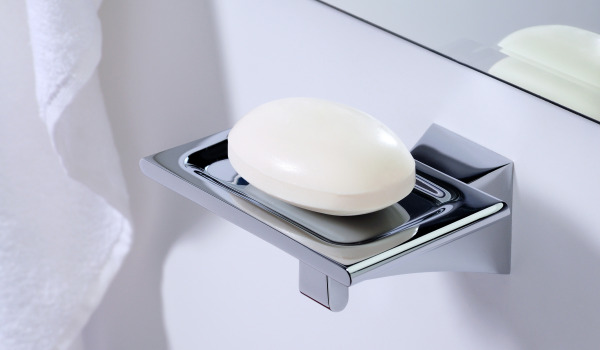 Tyylikkäät ja toiminnalliset saippua-alustat kylpyhuoneessa