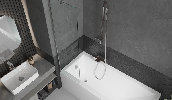 Minkälainen kylpyammeen suihkuseinä kannattaa valita?