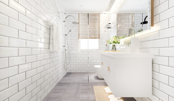 Kuinka sisustaa kapea kylpyhuone?