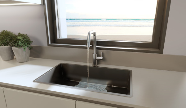 Vedettävä suutin - etu perinteiseen hanarakennaiseen nähden	