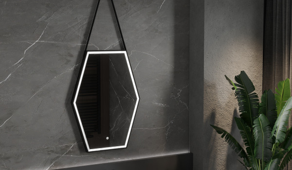 Kylpyhuone boho-tyylisillä lisävarusteilla