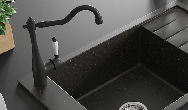 Retro-tyylinen keittiöhana