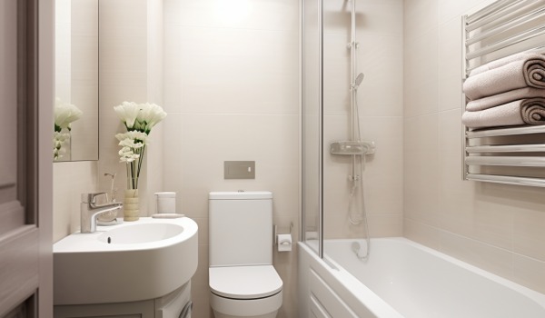 Käytännön vinkkejä pienen kylpyhuoneen tilan visuaaliseen suurentamiseen